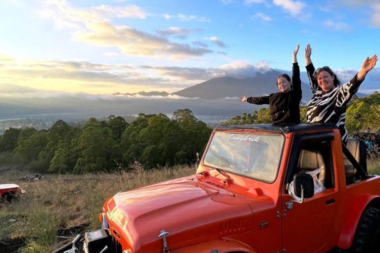 Bali: Shared Mount Batur Sunrise Jeep Tour with Hot Springs Shared Jeep Tour and Hot Spring with Transfer