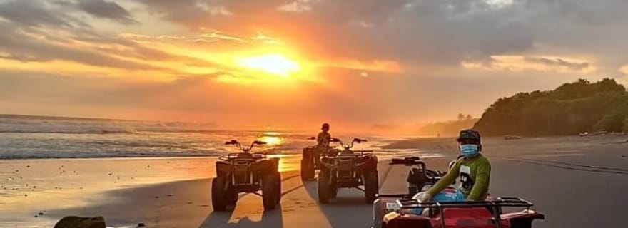 Bali : Aventure en quad et moto tout-terrain au coucher du soleil sur la plage