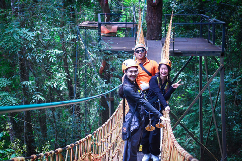 Chiang Mai Jungle Zipline, Luge & Giant Swing Adventure Option A: Skyline Zipline + Giant Swing
