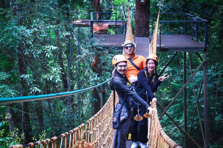 Chiang Mai Jungle Zipline, Luge & Giant Swing Adventure Option A: Skyline Zipline + Giant Swing