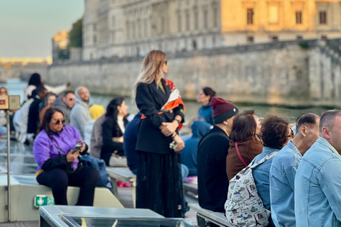 Paris: Illuminated Seine Night Cruise from the Eiffel Tower Paris: Illuminated Seine River Night Cruise & Free Postcard