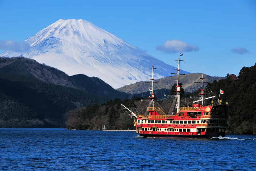Von Tokio: Tour zum Fuji und nach Hakone mit Rückfahrt im Shinkansen. Foto: GetYourGuide Von Tokio: Tour zum Fuji und nach Hakone mit Rückfahrt im Shinkansen. Foto: GetYourGuide