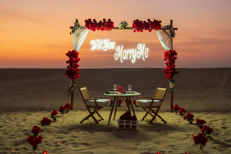 Dubai: Private Occasion Celebration with Dinner & Stargazing Marry Me Proposal with Desert Experiences & Transfers
