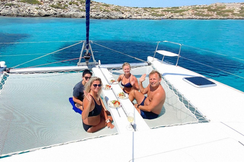 Au départ de Kissamos : Croisière en catamaran de luxe à Balos et Gramvousa