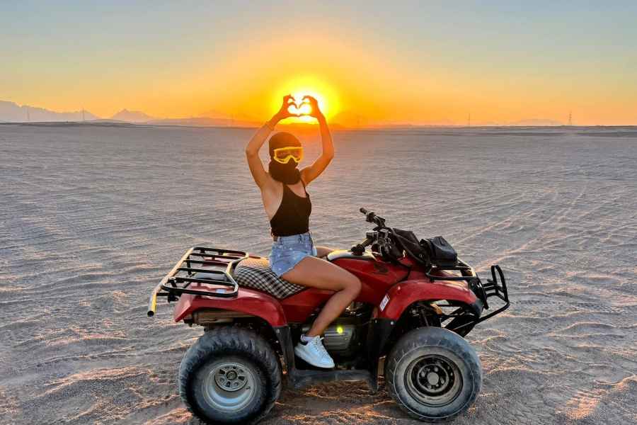 Makadi Bay: Sonnenuntergang Quad & ATV Abenteuer & Meerblick