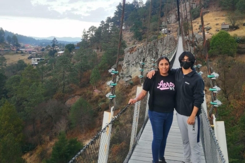 Oaxaca: Sierra Norte Tour z tyrolką i wiszącym mostem