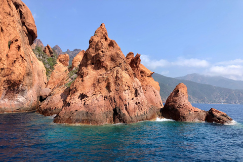 De Sagone/Cargèse: Passeio de barco por Scandola, Piana e Girolata