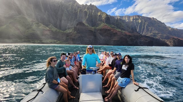 Kauai: expedición en balsa por las cuevas marinas de Na Pali
