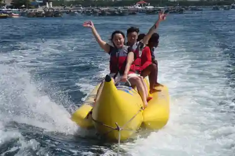 plongée sous-marine (débutant), jetski, parachute ascensionnel, bananaboat, donat