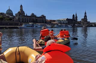 Dresden: Bootstour mit dem Schlauchboot Loschwitz – Radebeul