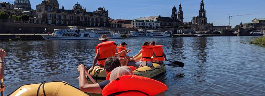 Dresde : excursion en bateau pneumatique Loschwitz - Radebeul