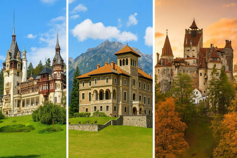 Bucharest Transylvania Castles: Peles, Dracula & “Wednesday” Audio Guide 24 Languages