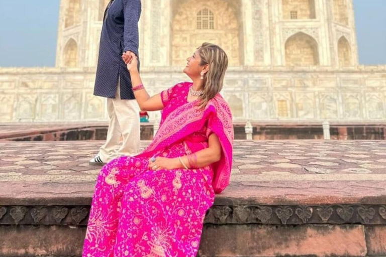 From Delhi: 2-Day Taj Mahal & Agra Overnight Private Tour Agra Tour: Car + Guide Only