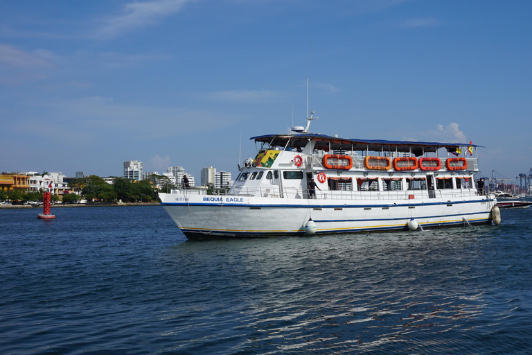 Carthagène : excursion en bateau de nuit avec dîner et open barCARTAGENA : Excursion en bateau de nuit blanche avec dîner et open bar
