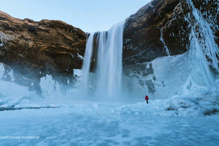 Depuis Reykjavík : Grotte de glace de Katla et visite de la côte sudCircuit avec transferts à l'hôtel à Reykjavík