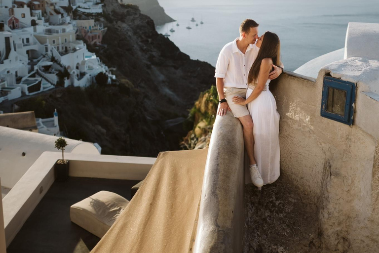 Santorin : séance photo privée avec un photographe professionnelSession Signature Santorin