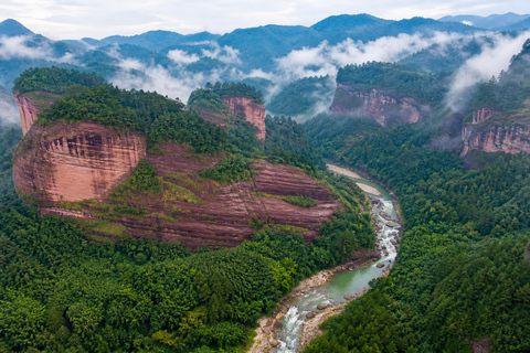 Guizhou: Chishui Danxia Scenic Area Tickets Chishui Waterfall: Shuttle + Elevator + Dome Cinema
