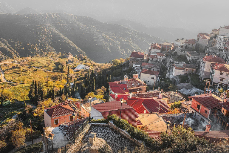 Het orakel van Delphi & de trappen van de heilige Paulus uit het oude Korinthe