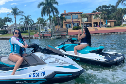 St. Pete: Guided Jet Ski Tour with Island Hopping