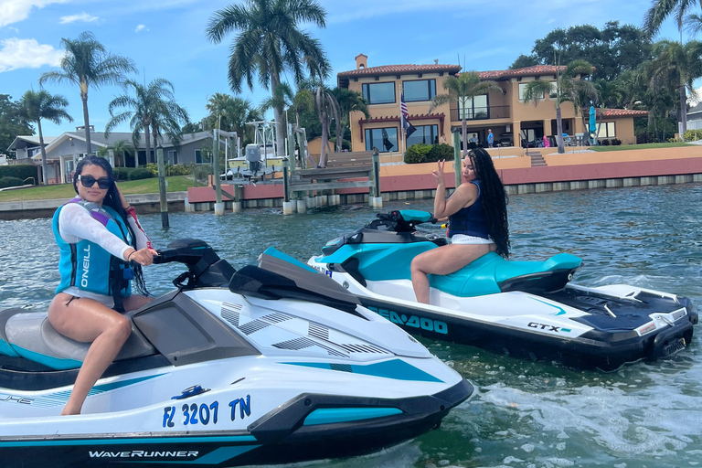 St. Pete: Guided Jet Ski Tour with Island Hopping