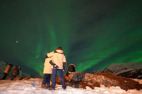 Depuis Tromsø : Tour des aurores boréales en minibus avec photos