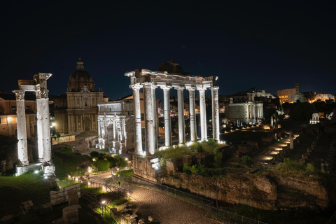 Rome by Night: Enchanting Golf Cart Tour with Wine, Cocktails, and History