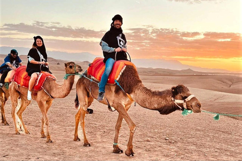 Marrakech: Agafay Desert Sunset Dinner with Fire Show