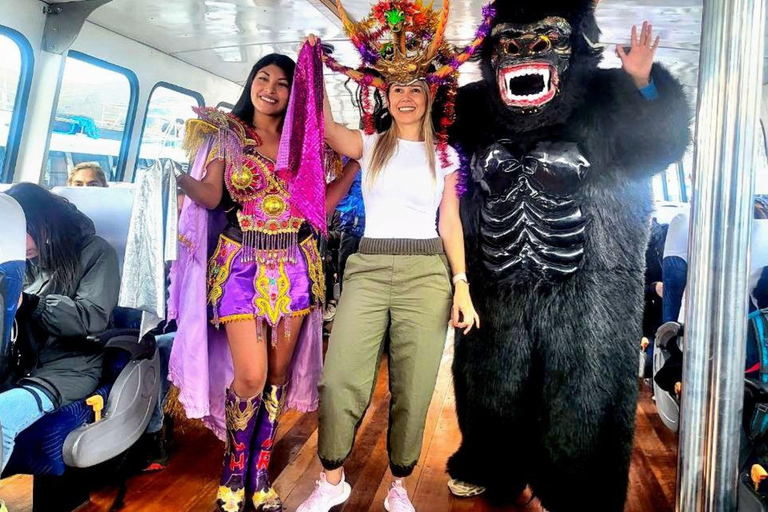 Puno: Lake Titicaca Tour on the Exclusive Jumbo Catamaran + Puno Dances Puno: Lake Titicaca tour with the exclusive Jumbo Catamaran + Puno dances