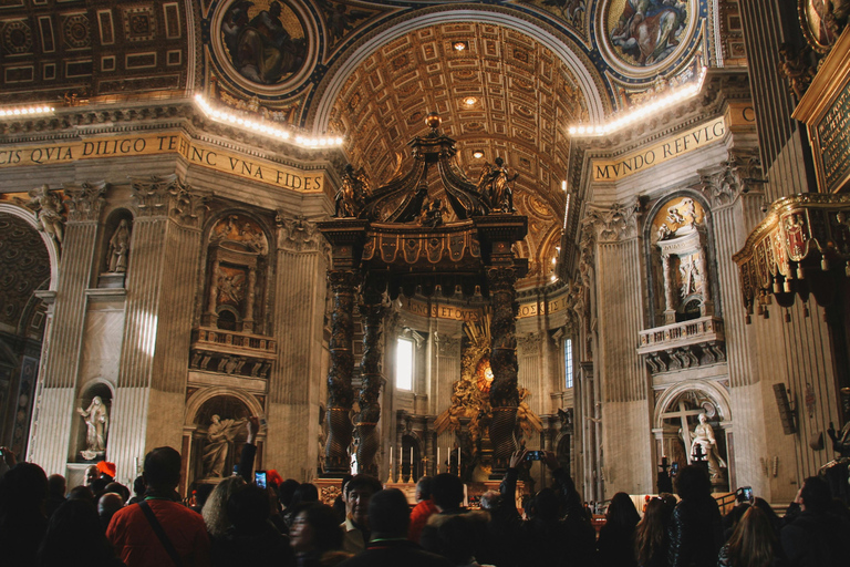 Vatican City: St. Peter's Basilica Tour with Dome Climb Underground ST Peter Basilica Guided Tour With Dome Climb