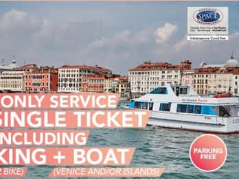 From Jesolo: Round-Trip Boat to Venice with Free Parking