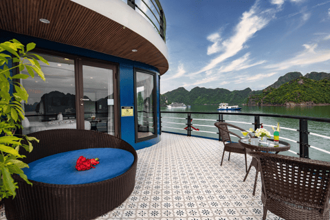 Hanoi: 2-Day Halong-Lan Ha Bay BEST SELLER 5* cruise balcony