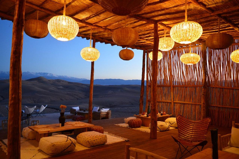 Marrakech: Agafay Desert Dinner and Sunset Camel Ride Trip