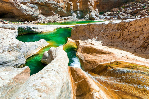 Da Muscat: Escursione di un giorno a Wadi Hawir con pranzoDa Muscat: Gita di un giorno a Wadi Hawir con pranzo