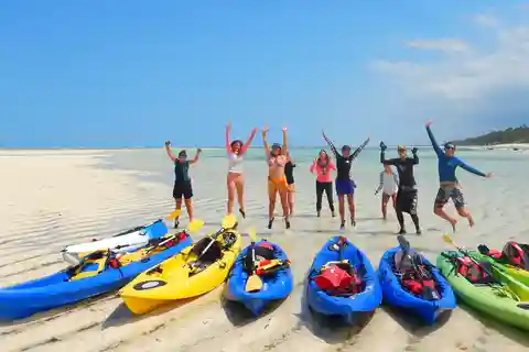 ZANZIBAR: Kayaking tour in Mangrove at Uzi island with Lunch