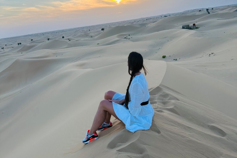 Abu Dhabi: Desert Tour with BBQ Dinner and Hotel Transfer 7 Hours: Adventure Desert Safari BBQ without ATV Bike