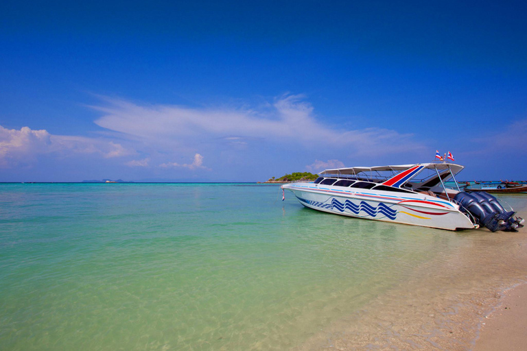 Krabi: Schnellboot-Tour zu Hong Island &amp; 4 Inseln mit Schnorcheln