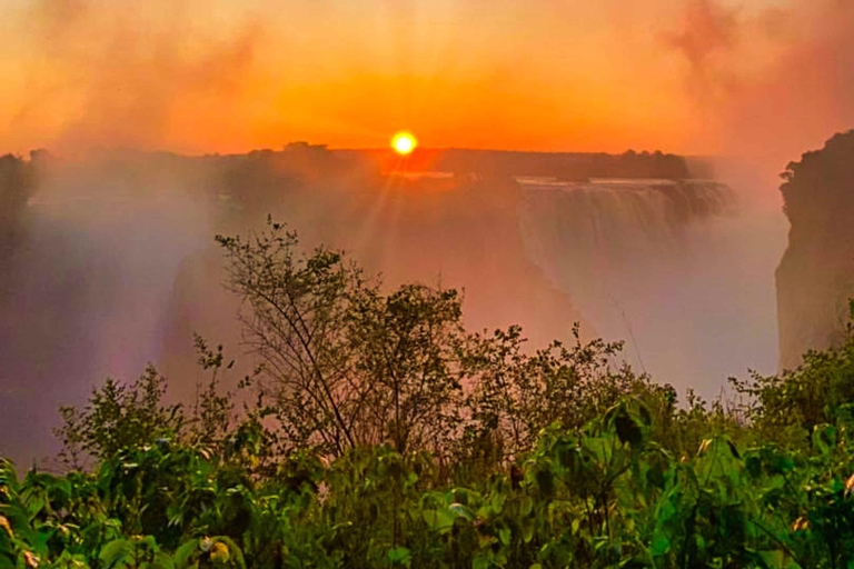 Victoria Falls: Sunrise Tour of the Falls Open end at rainforest cafe