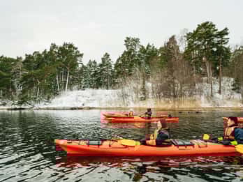 Stockholm: Winterkajakken, Zweedse Fika en hete sauna