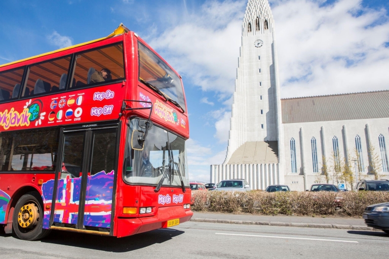 Reykjavik: hop on, hop off-bustour: 24- of 48-uurs ticketReykjavik: ticket voor 24 uur voor hop on, hop off-tour