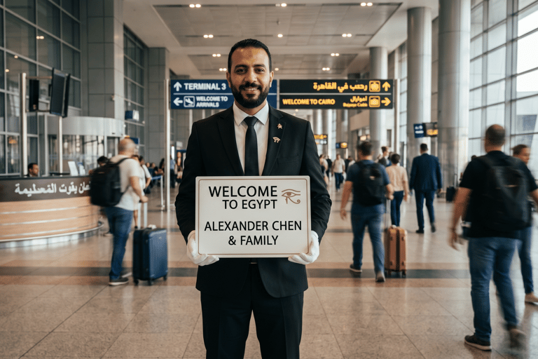 Cairo CAI Airport Private Transfer to/from Cairo/El Omraniya Arrival: CAI Airport to hotel in El Omraniya center