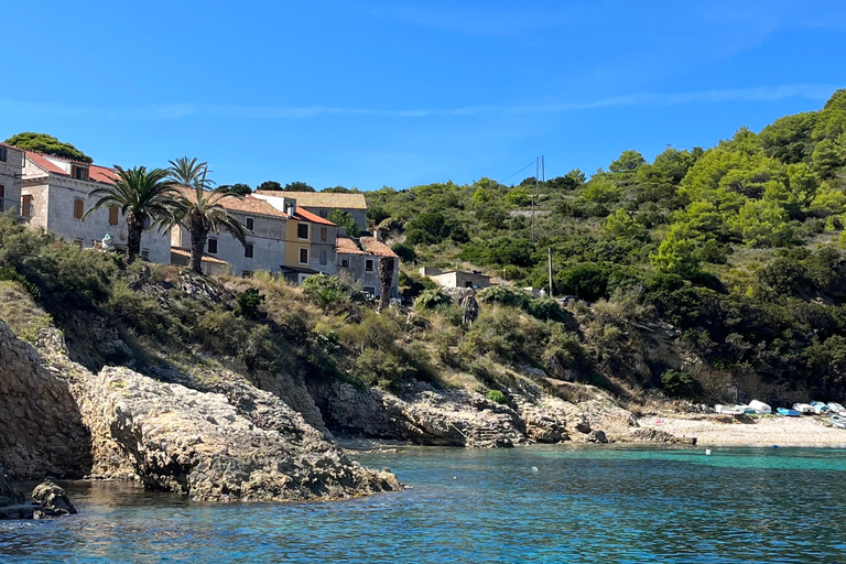 Split: Excursão de 1 dia à Blue Cave em 5 ilhas com Hvar e Vis