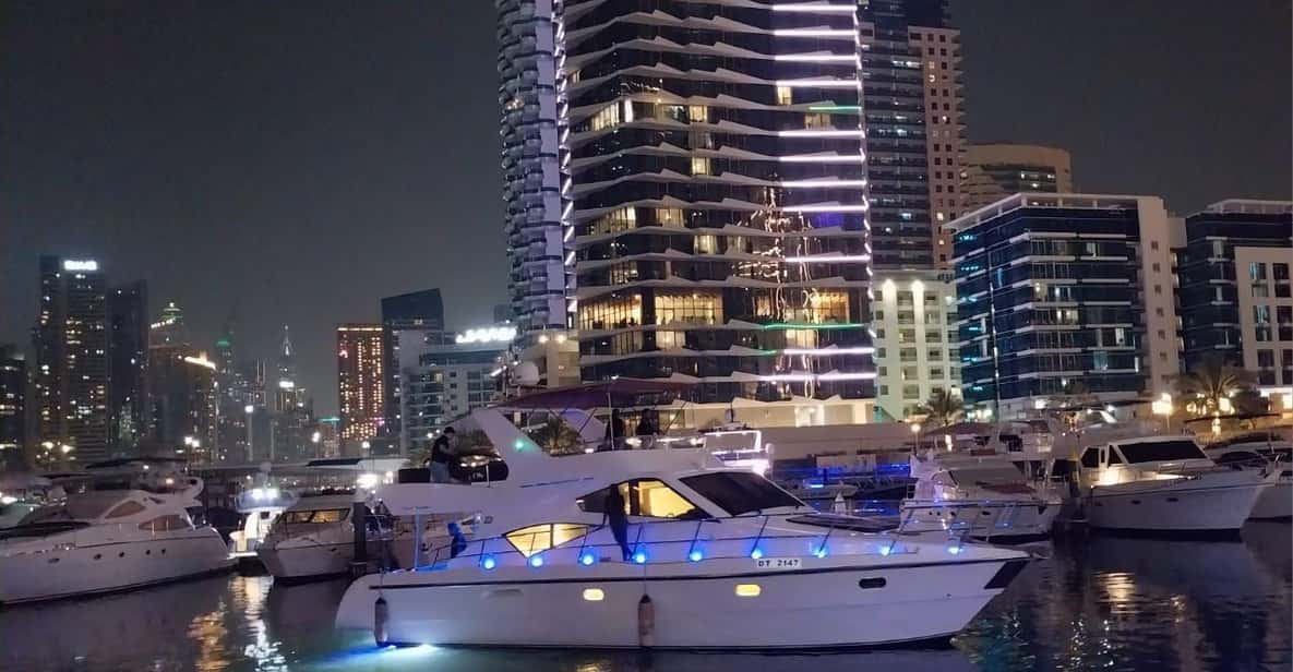 Dubai Marina Luxury Yacht Tour: Ain Dubai, JBR & Harbour (1 Hour) — a boat tour from Dubai, UAE