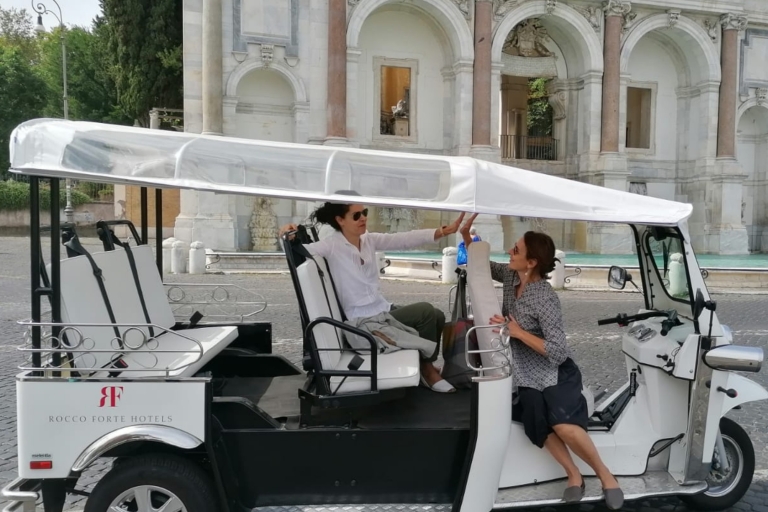 Rome : visite privée de la ville en tuk-tuk électrique avec transfert