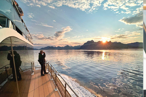 Tromsø: Summer Arctic Light Cruise with a Guide Tromsø: Midnight Sun or Sunset Cruise with a Guide