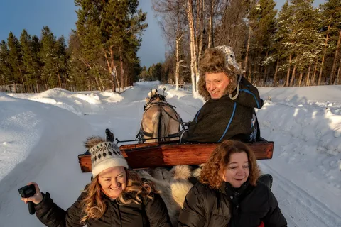 Alta: Sleigh or wagon Ride in the Arctic Countryside