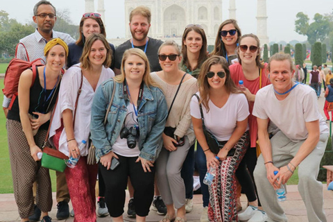 Tour privado sin colas: Taj Mahal y fuerte de AgraVisita guiada al Taj Mahal y al Fuerte de Agra con entradas incluidas