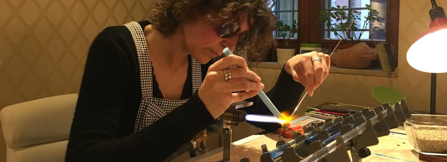 Venise : Apéritif dans un atelier de verre, démonstration et hommage