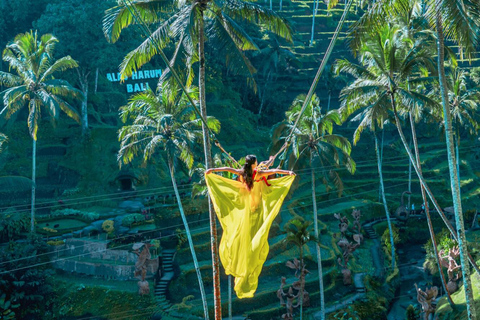 Bali/Ubud: Zipline 2-ways with combo Alas Harum Tour Zipline with Riceterrace Alas Harum Tour meet at venue