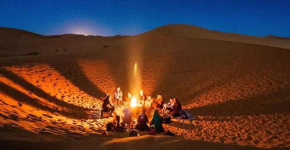 From Djerba: Sunset, Sunrise, and Overnight in a Tent in the Desert