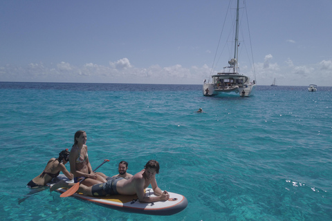 IBIZA: CATAMARAN CUEVAS CALA BASSA Y PLAYA CALA CONTE SUP PADEL&amp;SNORQUEL